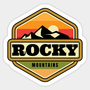 Rocky Mountains Badge Sticker